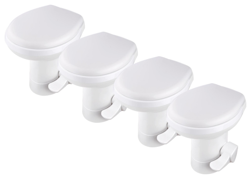 Gravity Flush Toilet RV Toilet Foot Pedal 20" Seating Height Motorhome