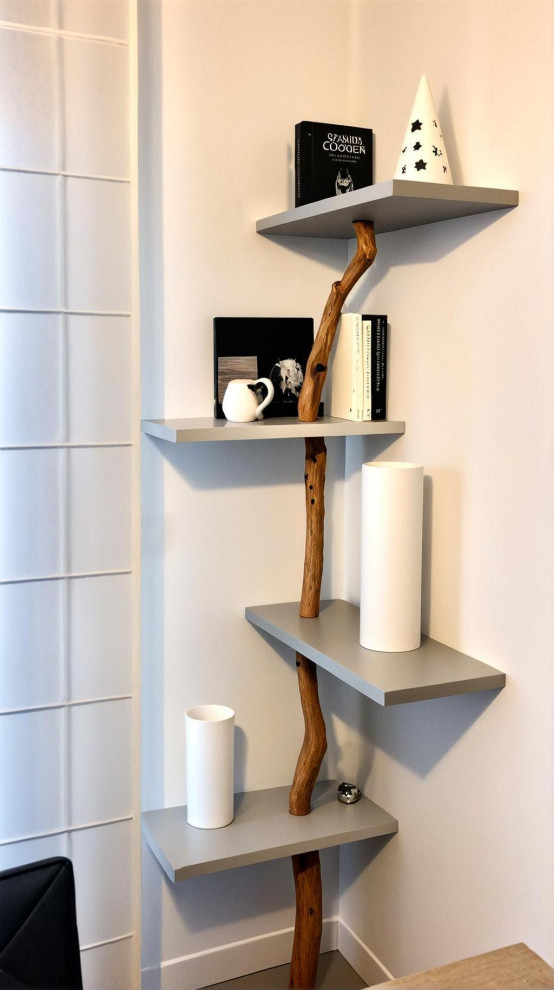 Librerie di design in stile razionalista progettate su misura