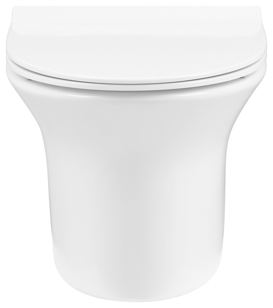 Cascade WallHung Elongated Toilet Bowl Contemporary Toilets by Swiss Madison Houzz