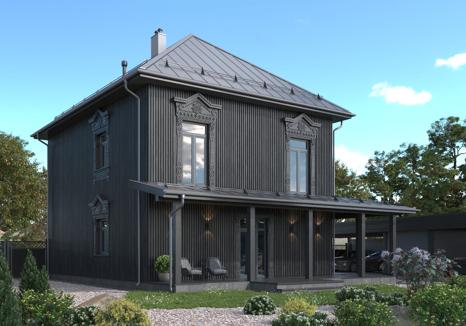 Фасады и интерьер. Дом в г. Кострома