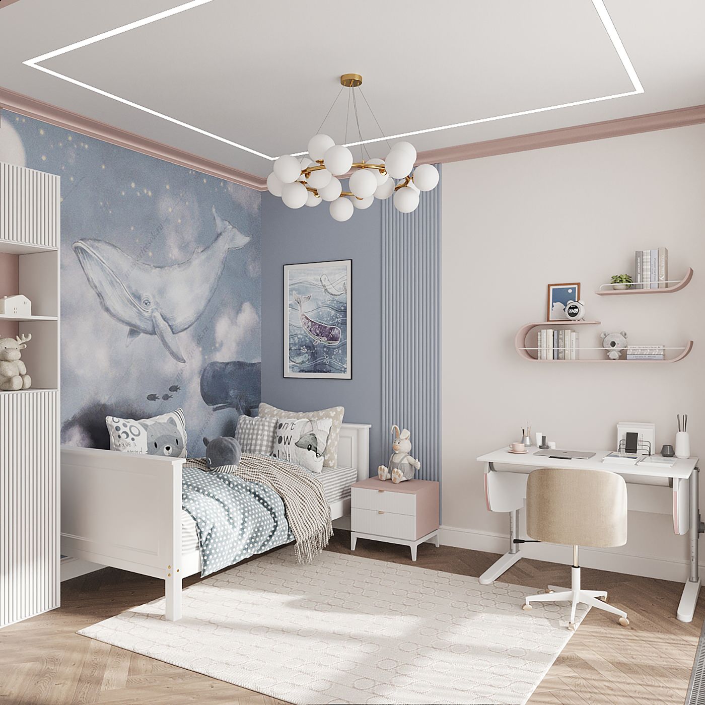 Интерьер в стиле неоклассика в РП ЗАРЕЧЬЕ 103 кв.м.