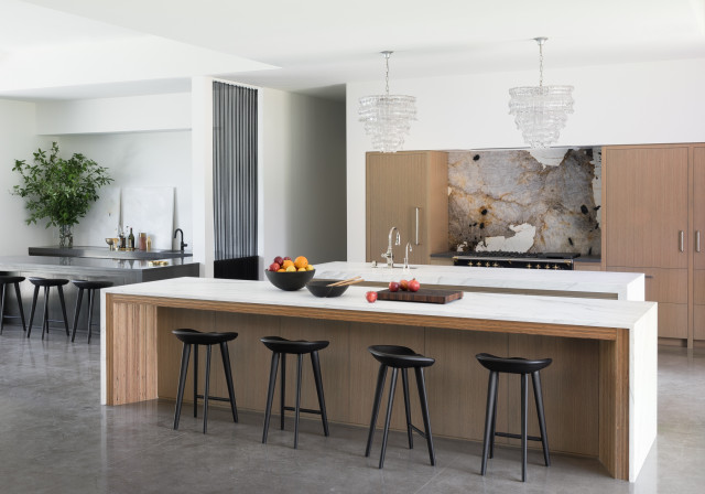 Silver Falls moderno-cocina