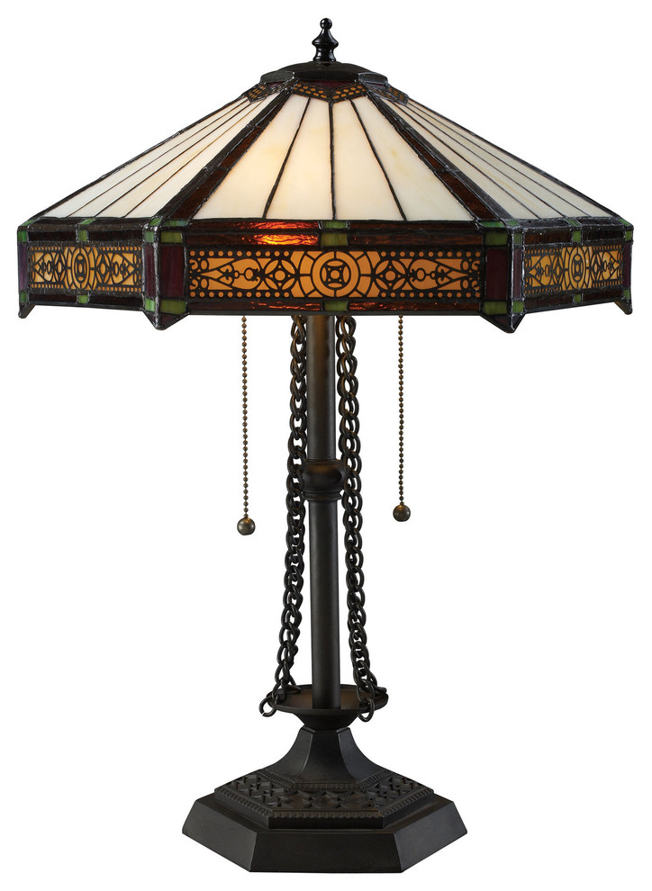 Filigree Tiffany Table Lamp Craftsman Table Lamps by Houzz