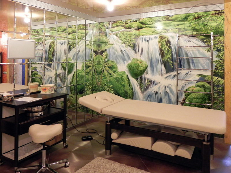 Art Painting of Swimming Pools