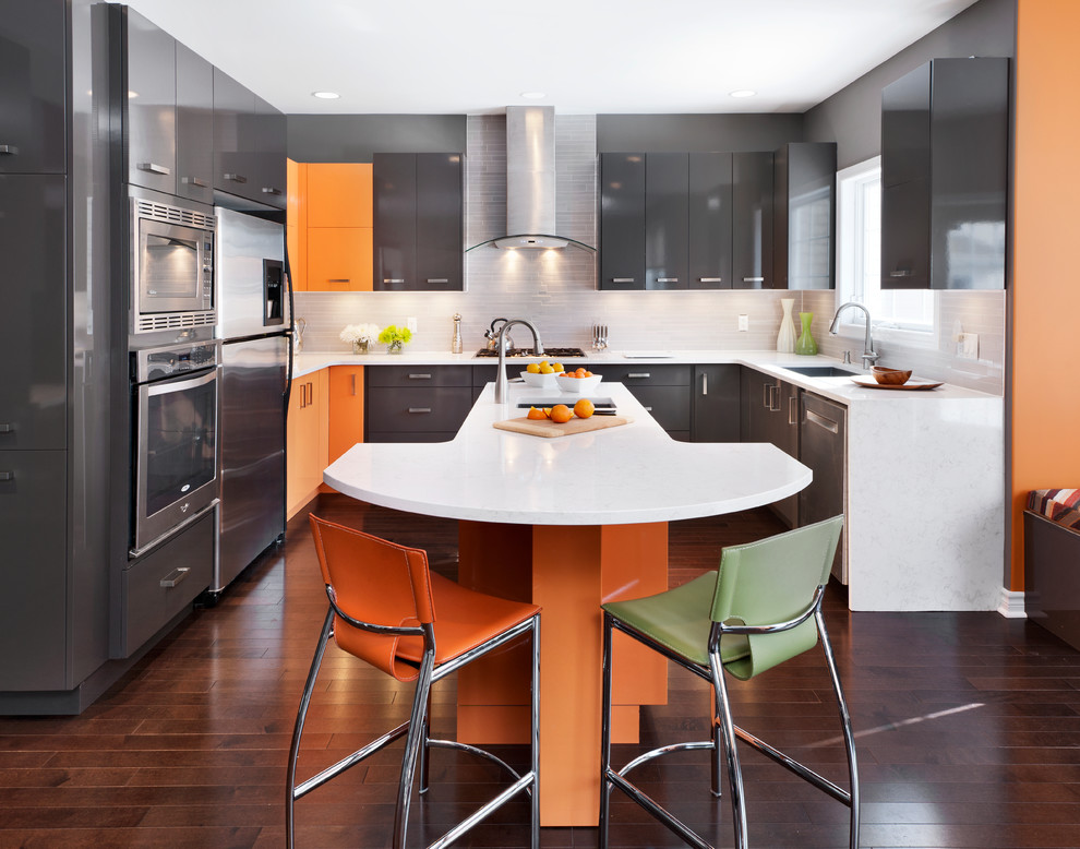High Gloss Kitchen - Contemporary - Kitchen - Ottawa - by ...