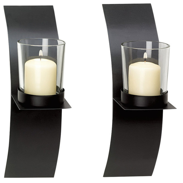 wall candle holder set