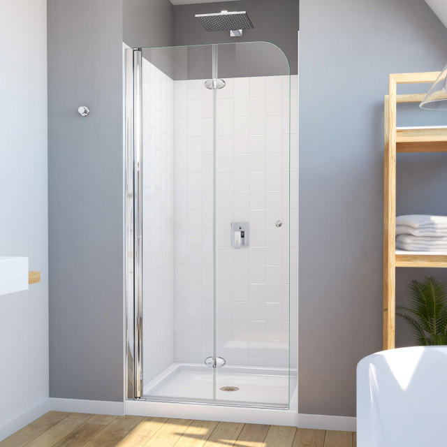DreamLine D2363232XXC0001 Aqua Fold 32x32" BiFold Shower Door, Base
