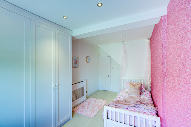 Devon Close shabby-chic-inspirerad-sovrum