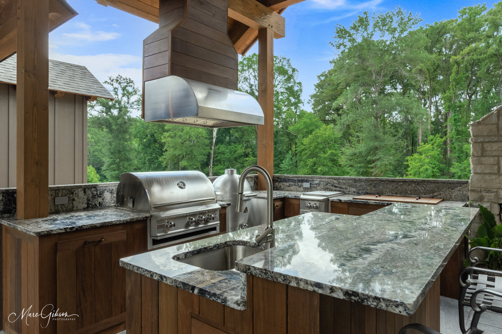 Timber Frame Outdoor Kitchen