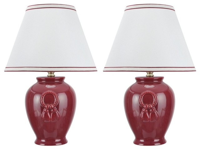 Lamp Sets, Set Of Two Ceramic Table Lamps