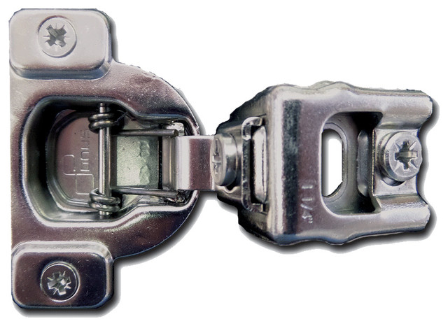 Onus Self Closing Hinge 105 Degree 1 4 Overlay With Dowels 10 Pack Contemporary Hinges By Remodel Market Houzz Onus Self Closing Hinge 105 Degree 1, Onus Cabinet Hinges 1 5 16