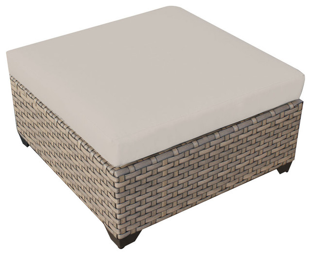 Monterey Ottoman Tropical Outdoor Footstools And Ottomans by