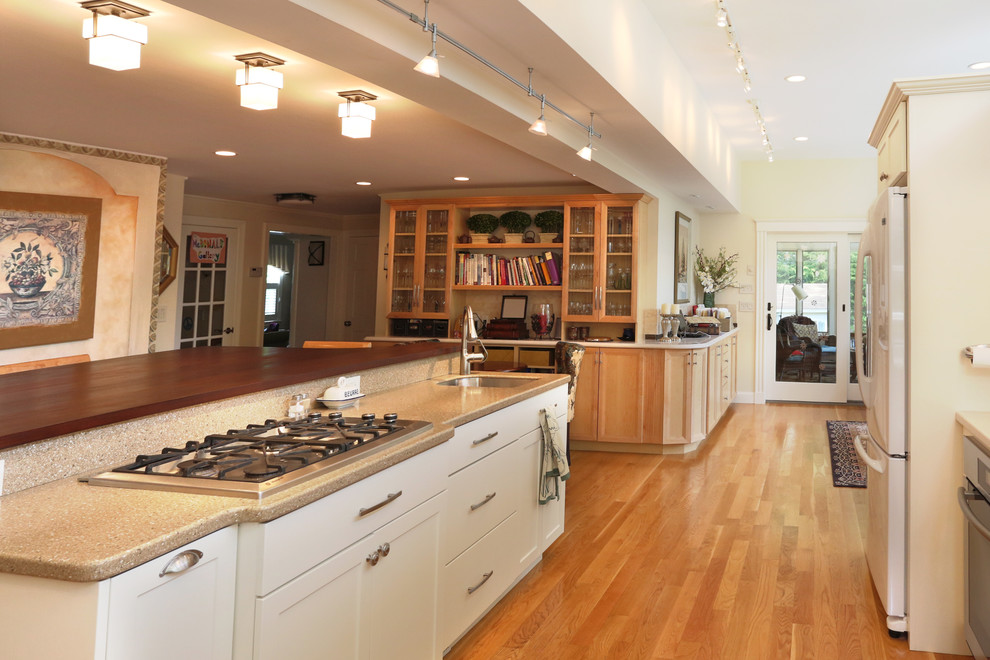 Transitional kitchen photo in Boston