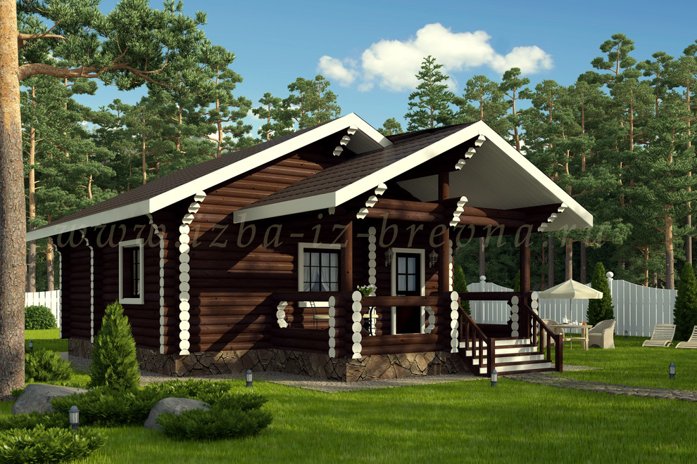 Проекты бань из оцилиндрованного бревна