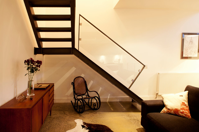 warehouse apartment industriell-vardagsrum
