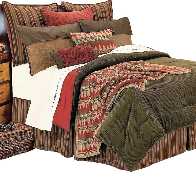 Alpine Lodge Comforter Set Rustic, Twin Size Lodge Bedding