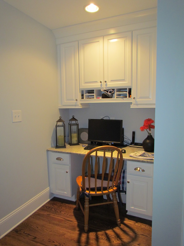 Design ideas for a traditional home office in Charlotte.