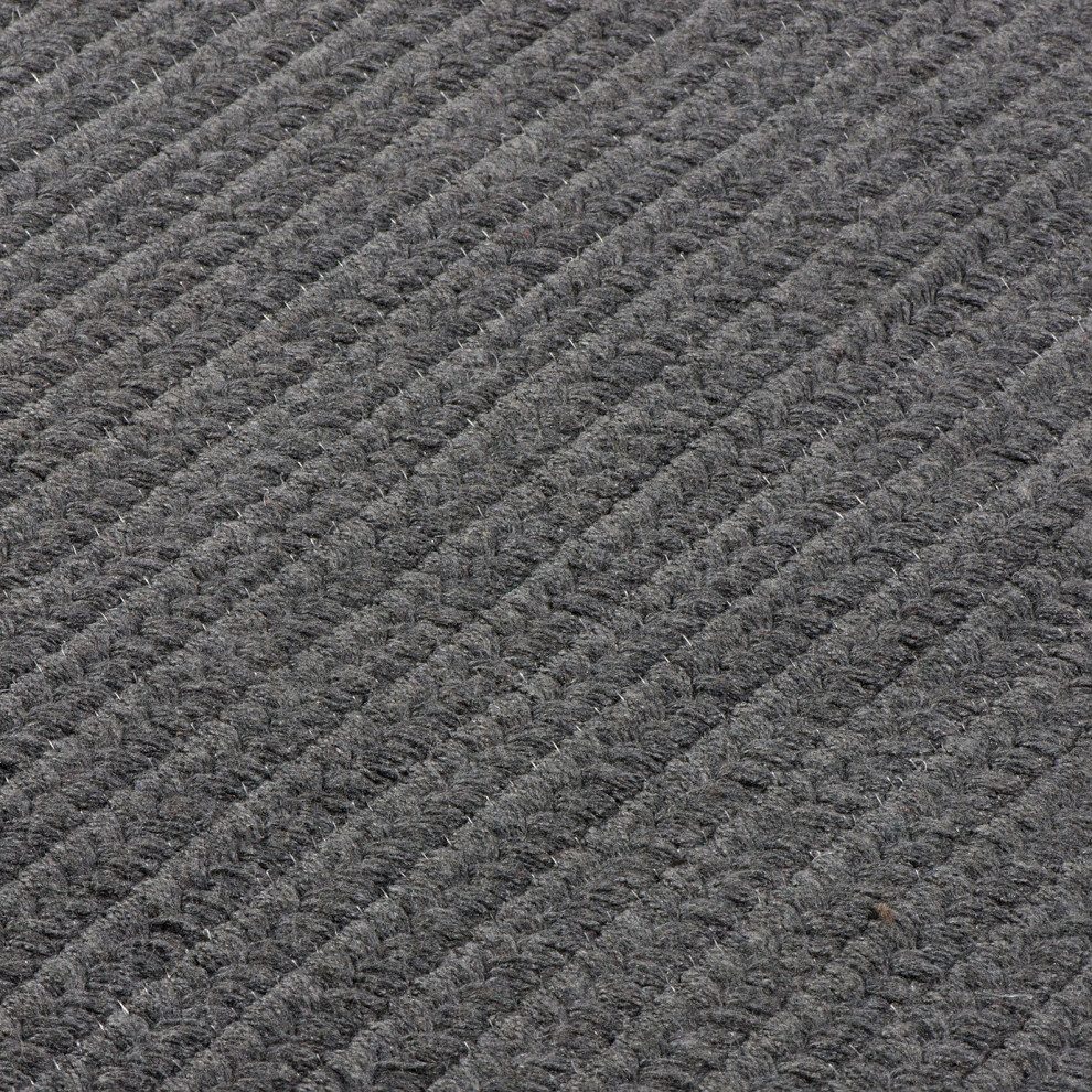 Sunbrella Solid Indoor/Outdoor Rug Coastal Braided Acrylic LS01, 6'x9