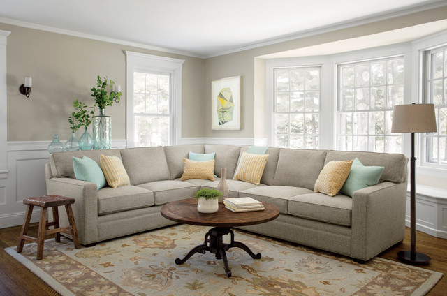 Atwood 2 Pc Sectional Transitional Living Room Boston By