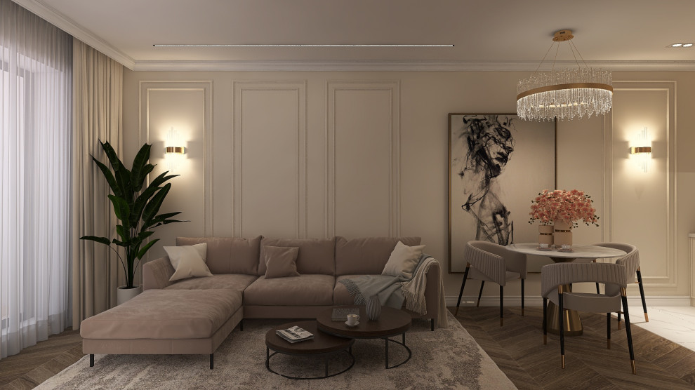 Кухня-гостиная Неоклассика