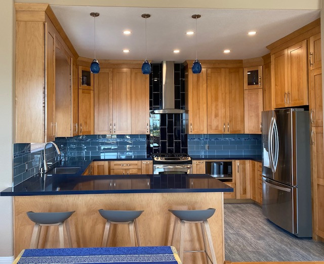 Oakland Hills Blue Kitchen
