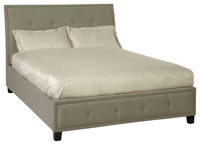 Wesley Upholstered Bedstead, Mink, UK Super King