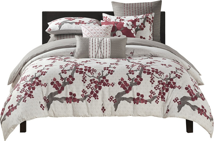 Cherry Blossom Duvet Cover Mini Set Asian Duvet Covers And Duvet