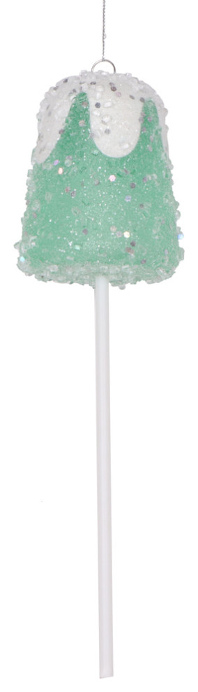 Vickerman 10" Green Gumdrop Lollipop Ornament, 3 per bag.
