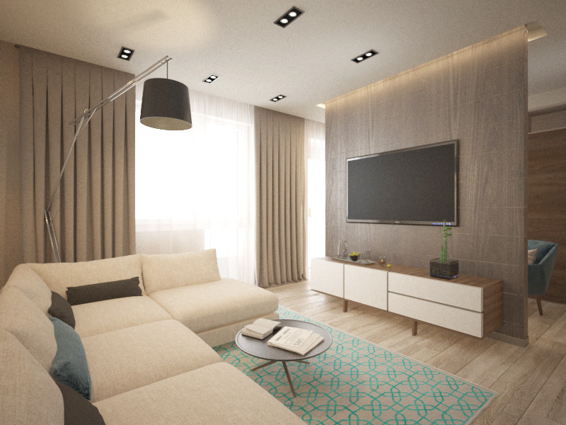 Дизайн-проект квартиры для семьи из 4-х человек