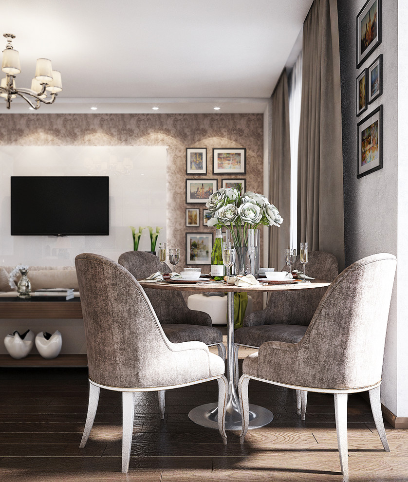 The apartment interior in the style Contemporary