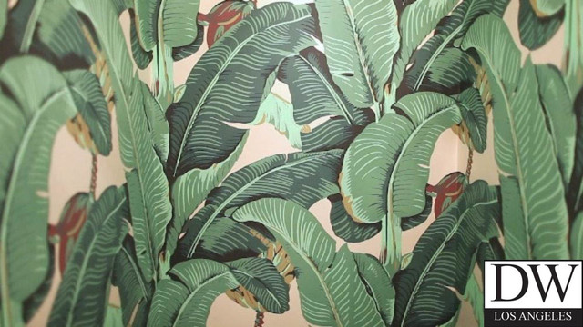 Beverly Hills Martinique Banana Leaf Wallpaper - Coastal - Los Angeles - by  Designer Wallcoverings | Houzz UK
