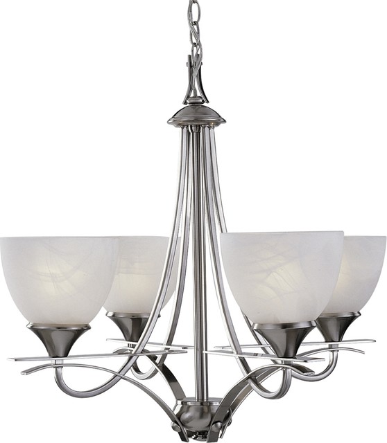 Durango 4-Light Brushed Nickel Interior Chandelier