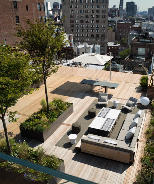 Soho Loft contemporain-terrasse-en-bois