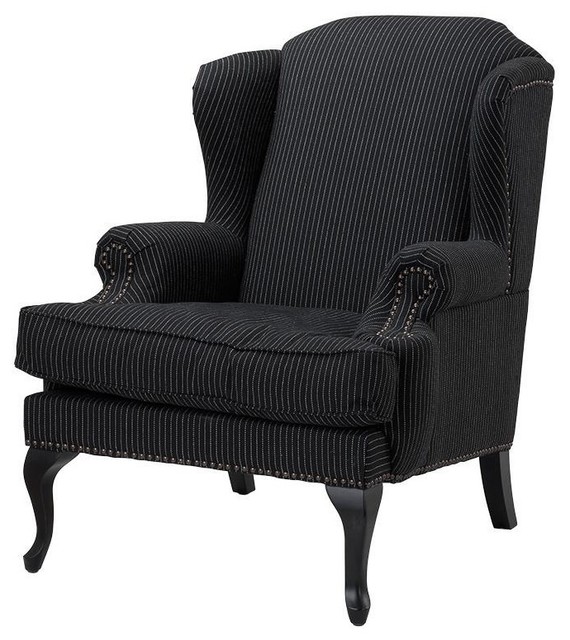 Black Wingback Chair Eichholtz Frank Sinatra Traditional Black Wingback Chair Eichholtz Frank Sinatra