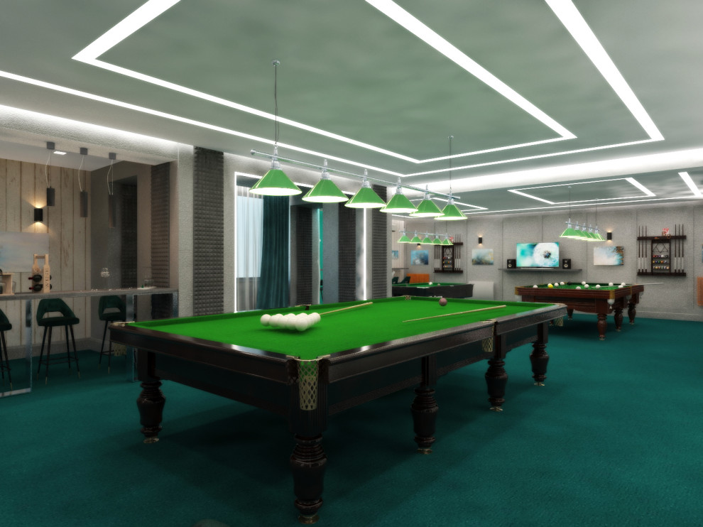 Бильярдный зал в гостинице Октябрьская