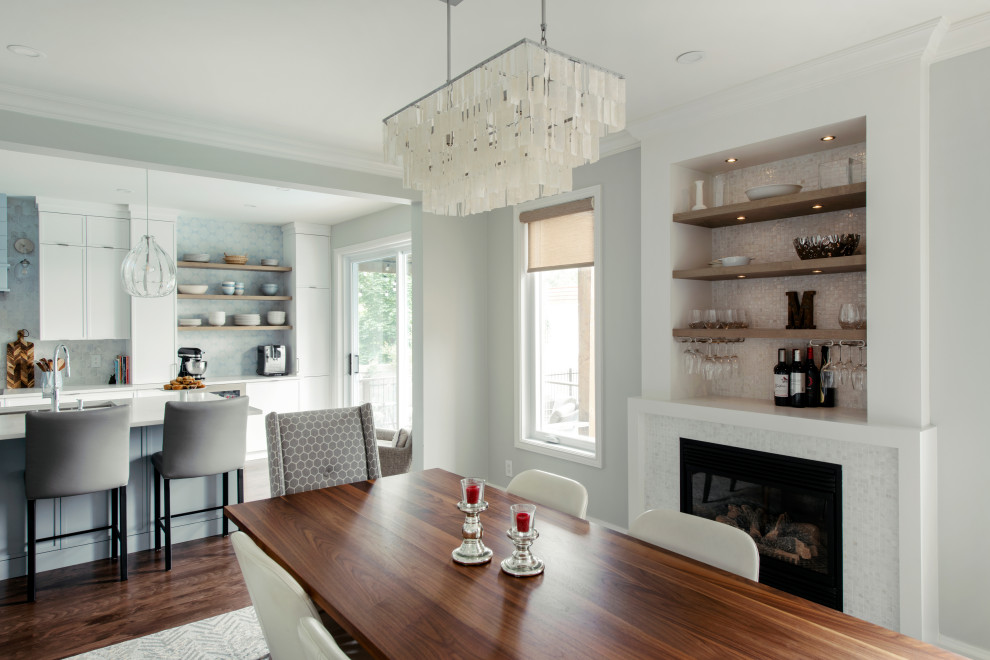 Transitional home design photo in Ottawa