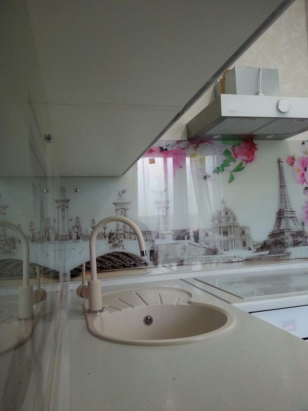 Кухонный фартук из закаленного стекла с фотопечатью "Прованс"