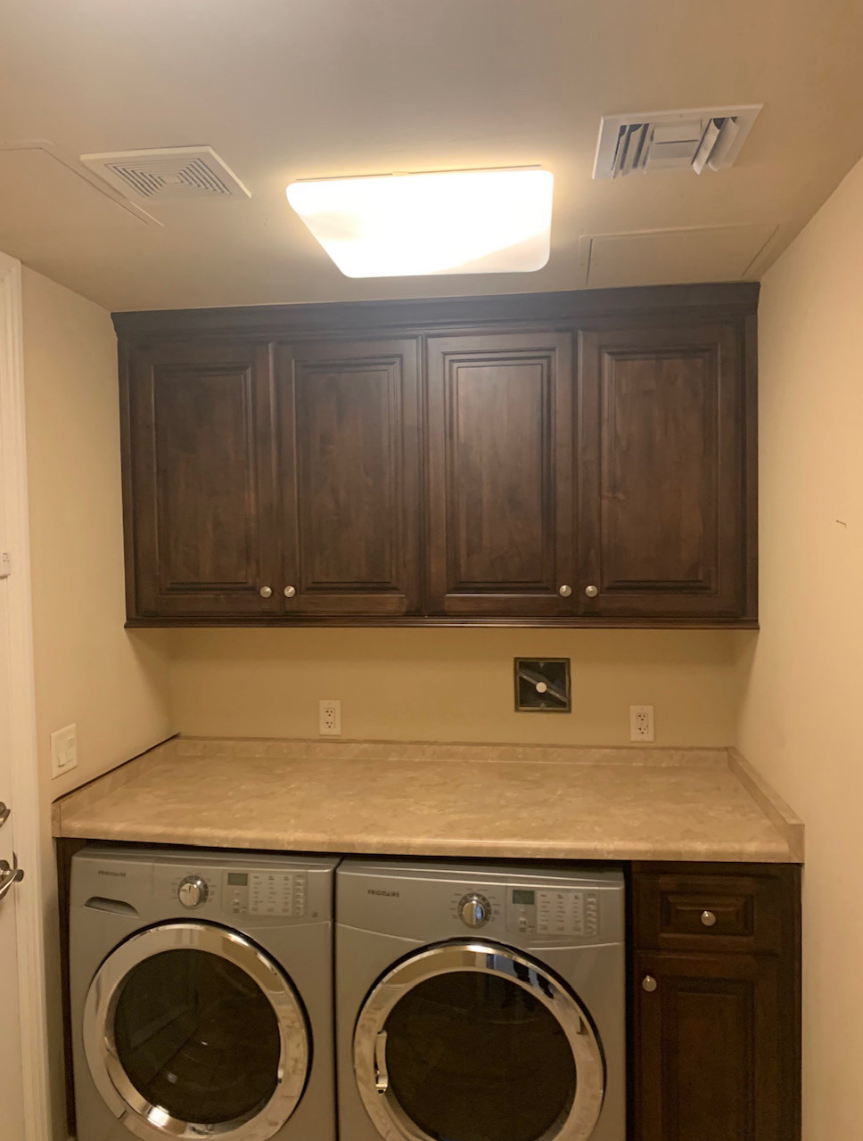 Bar, Vanities, and Linen New Builds with Kitchen Refinish