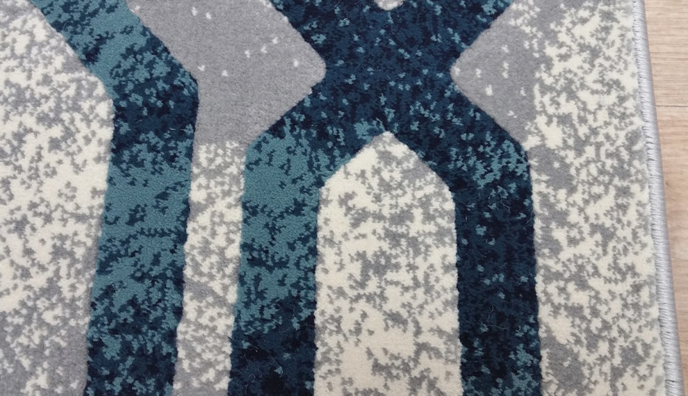 Modena Rug Transitional BS43, Gray, 2'2"x3'11" Contemporary Area