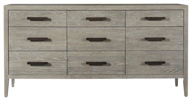 Kennedy Modern Grey Oak 9 Drawer Dresser 72 Farmhouse Dressers Kennedy Modern Grey Oak 9 Drawer Dresser 72