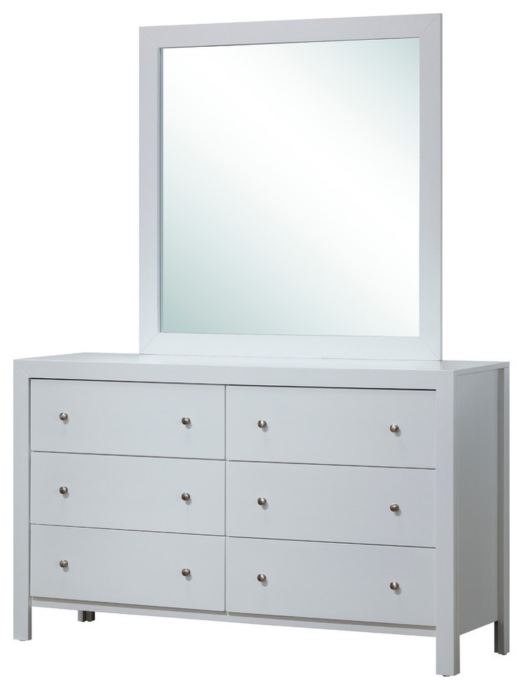 Somerset Mirror Cherry Transitional Wall Mirrors By Glory