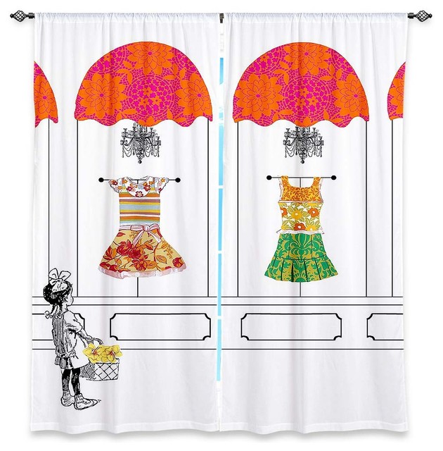 Window Shopping Window Curtains, 80"x61", Unlined