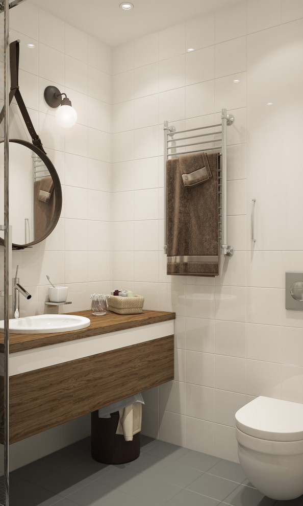 Душевая в скандинавском стиле