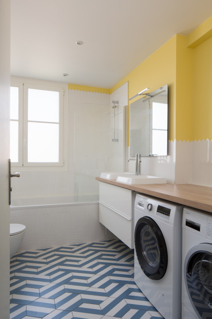 Salle de bain et buanderie modern-badezimmer
