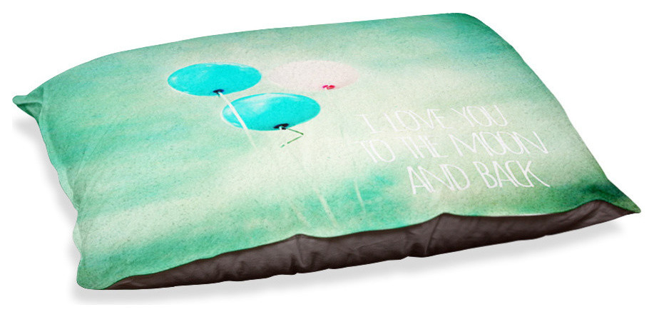 DiaNoche Dog Pet Beds - I Love You to the Moon