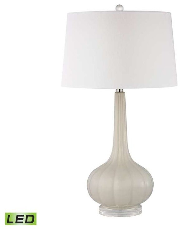 Abbey Lane Ceramic LED Table Lamp, Off White
