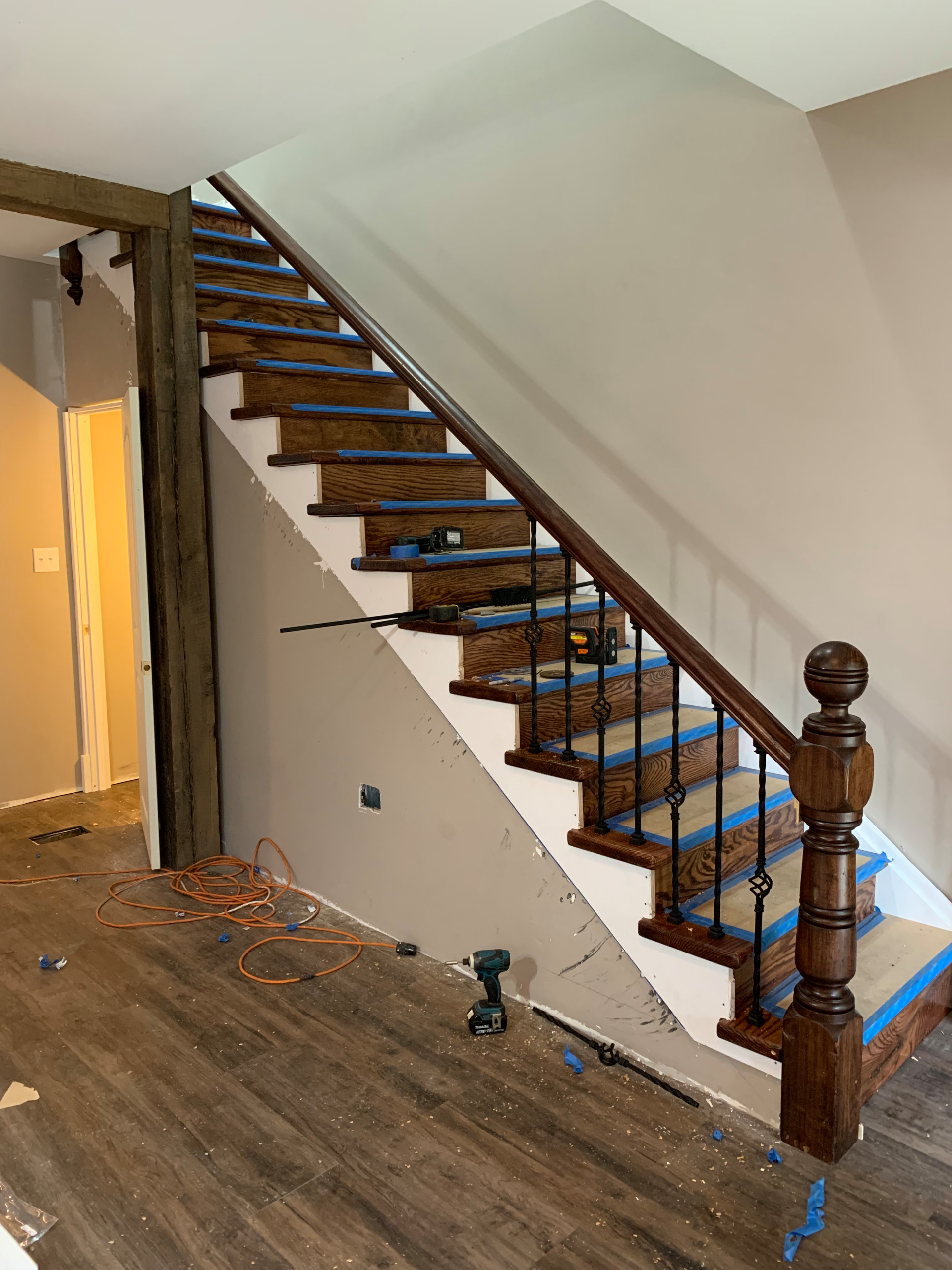 Custom Staircase and Bannister