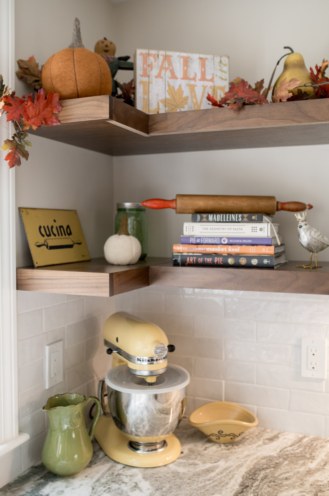 Transitional kitchen photo in Boston