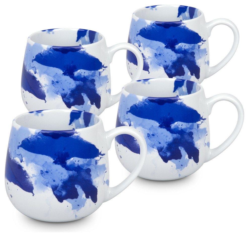 Set of 4 Seeing Blue Snuggle Mug