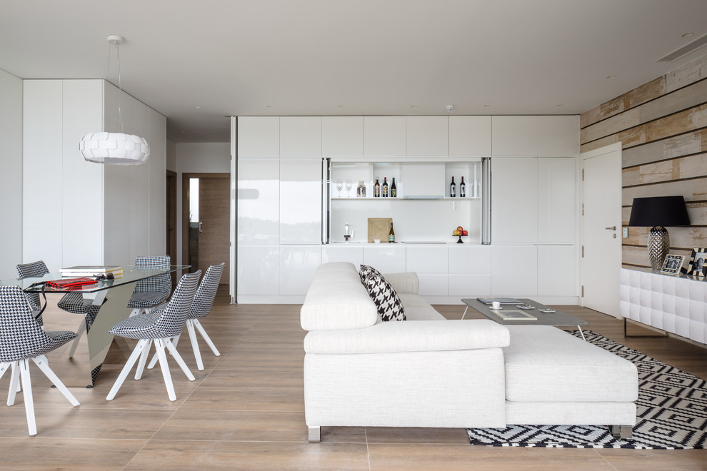 Design ideas for a contemporary living room in Alicante-Costa Blanca.